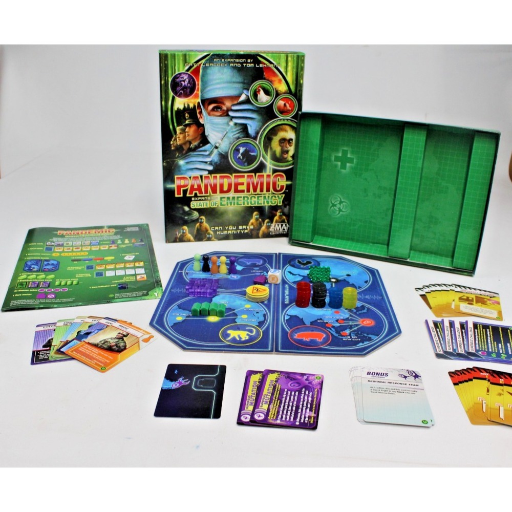 Pandemic State of Emergency Expansion Board Game Set Z Man Games 2 Game Set